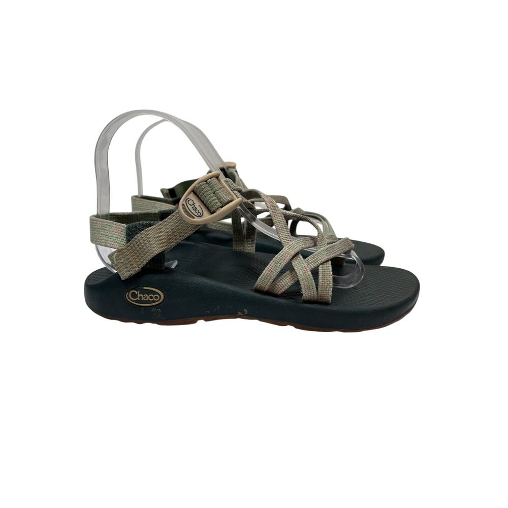Chaco ZX/2 Classic Sandals Womens 8 Green Geometric Double Strap